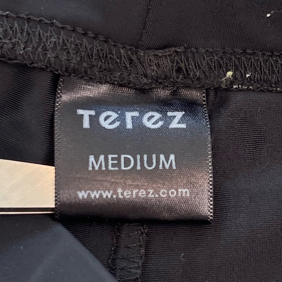 Terez Split Star Eyed Foil Print Leggings Girls Size Medium - Picture 9 of 11